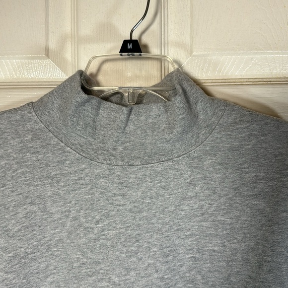 Rails Blaire Gray Sweatshirt Mock Neck Preppy Athleisure  Size Medium - Picture 3 of 10